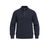 BARBOUR Maglia uomo con mezza zip Essentials Blue