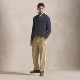 BARBOUR Maglia uomo con mezza zip Essentials Blue