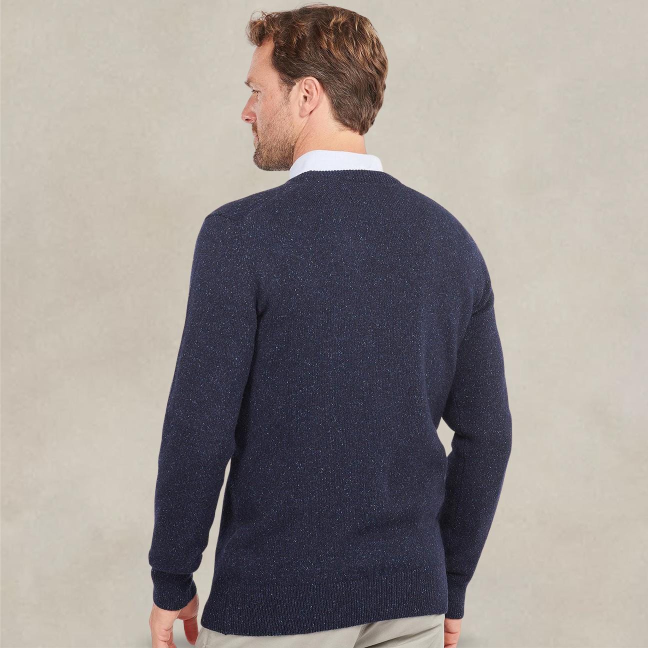 BARBOUR Maglia uomo girocollo Blue