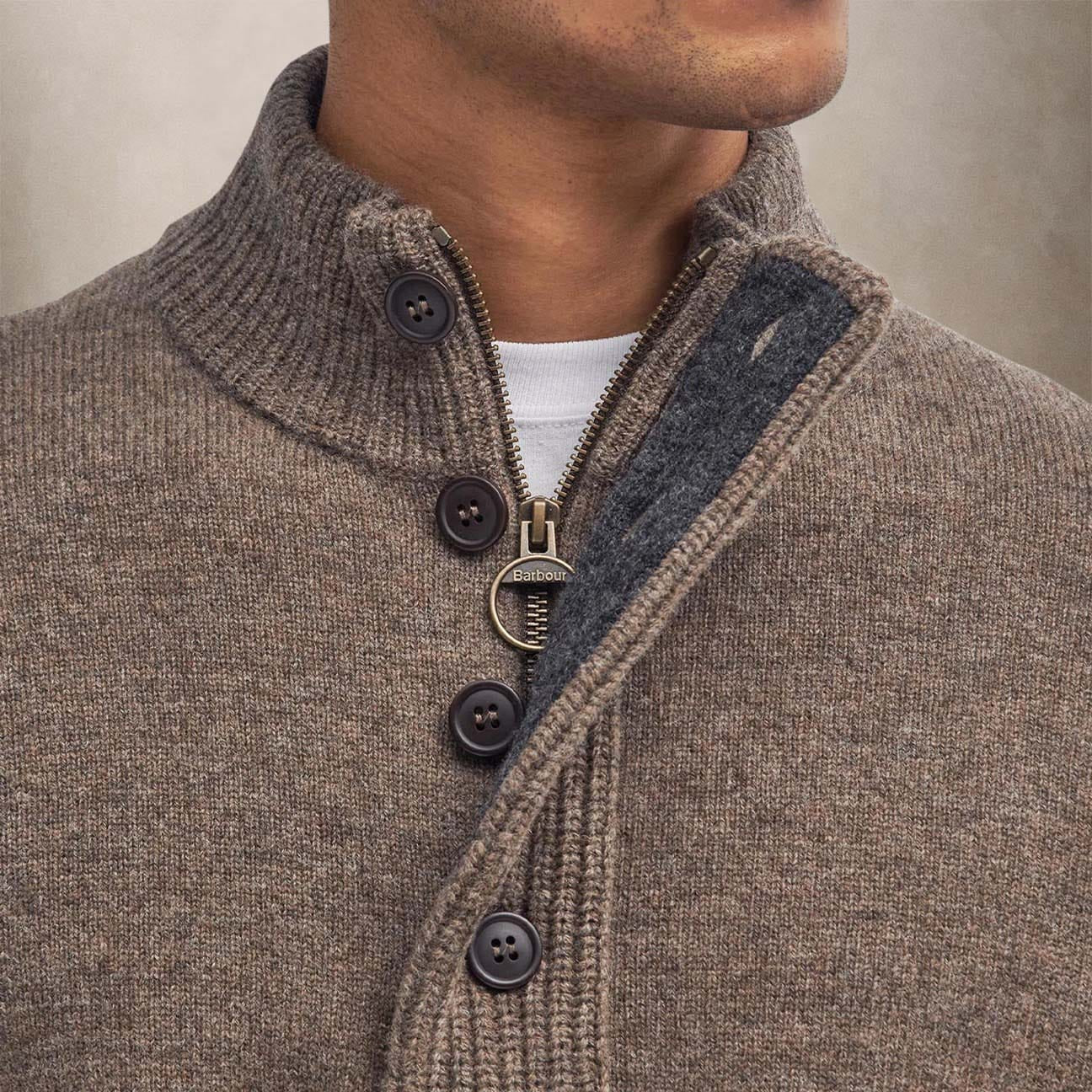 BARBOUR Maglia uomo in lana Stone