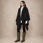 BARBOUR Mantella donna a quadri Verde Bosco