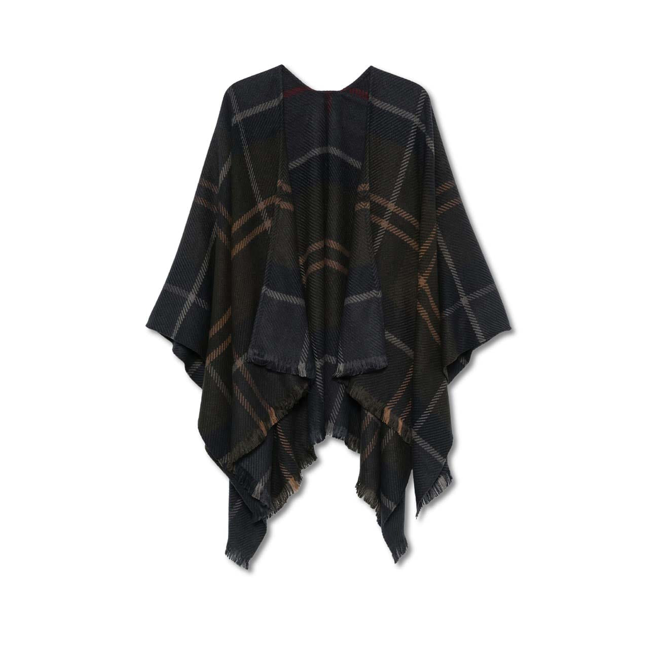 BARBOUR Mantella donna a quadri Verde Bosco
