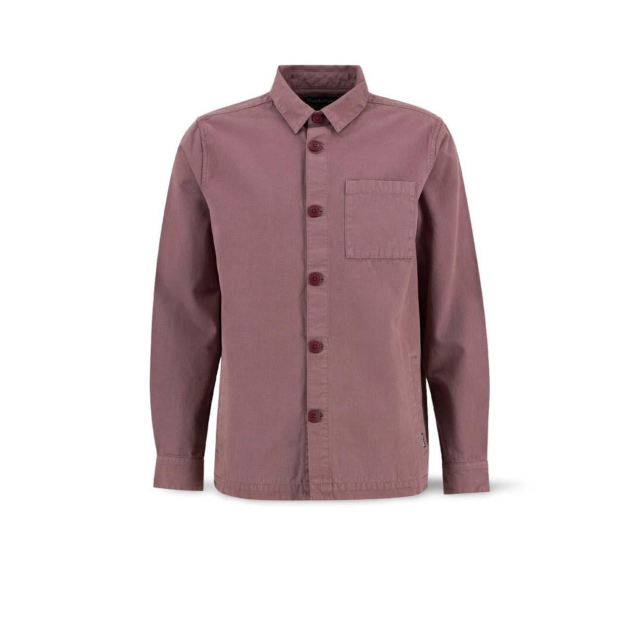 BARBOUR Overshirt uomo in cotone Peppercorn