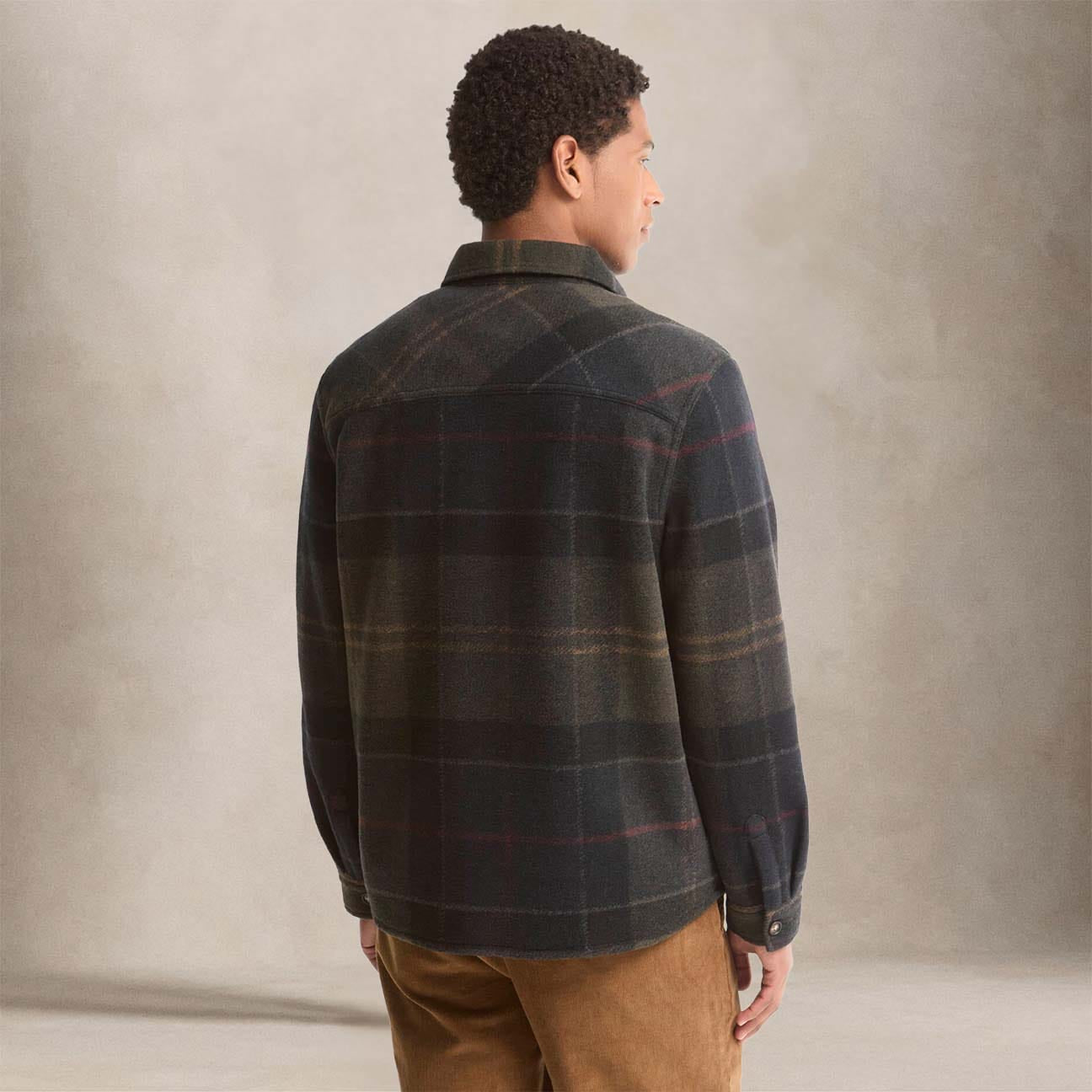 BARBOUR Overshirt uomo Woodlane Shadow