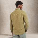 BARBOUR Overshirt washed  uomo in cotone Bianco