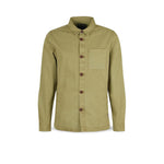 BARBOUR Overshirt washed  uomo in cotone Bianco