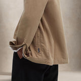 BARBOUR Overshirt washed  uomo in cotone Blue Stone