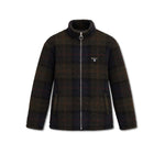 BARBOUR Pile Sherpa uomo con motivo tartan Shadow