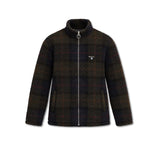 BARBOUR Pile Sherpa uomo con motivo tartan Shadow