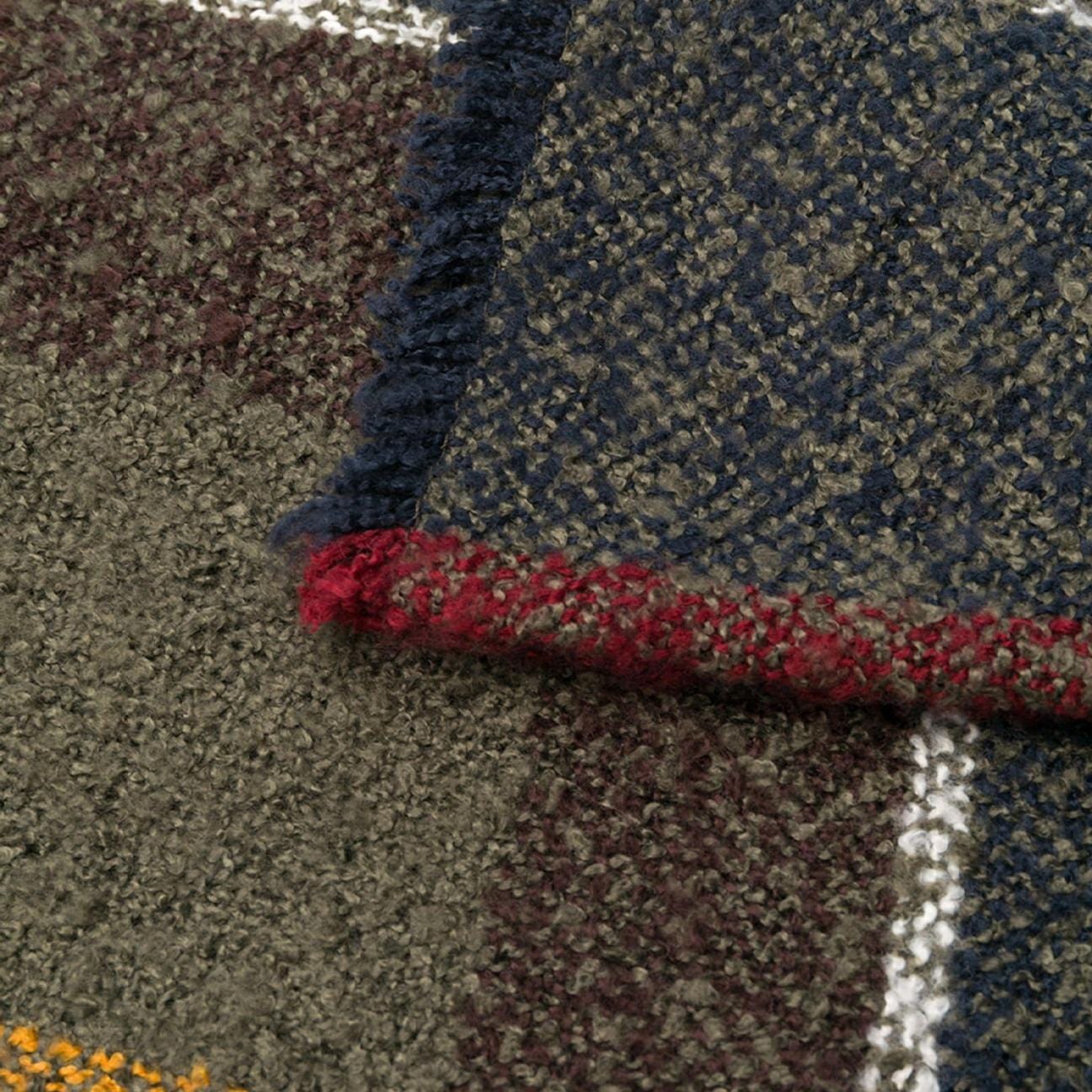 BARBOUR Sciarpa in bouclè tartan Verde