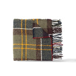 BARBOUR Sciarpa in bouclè tartan Verde