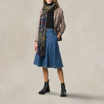 BARBOUR Sciarpa in bouclè tartan Verde