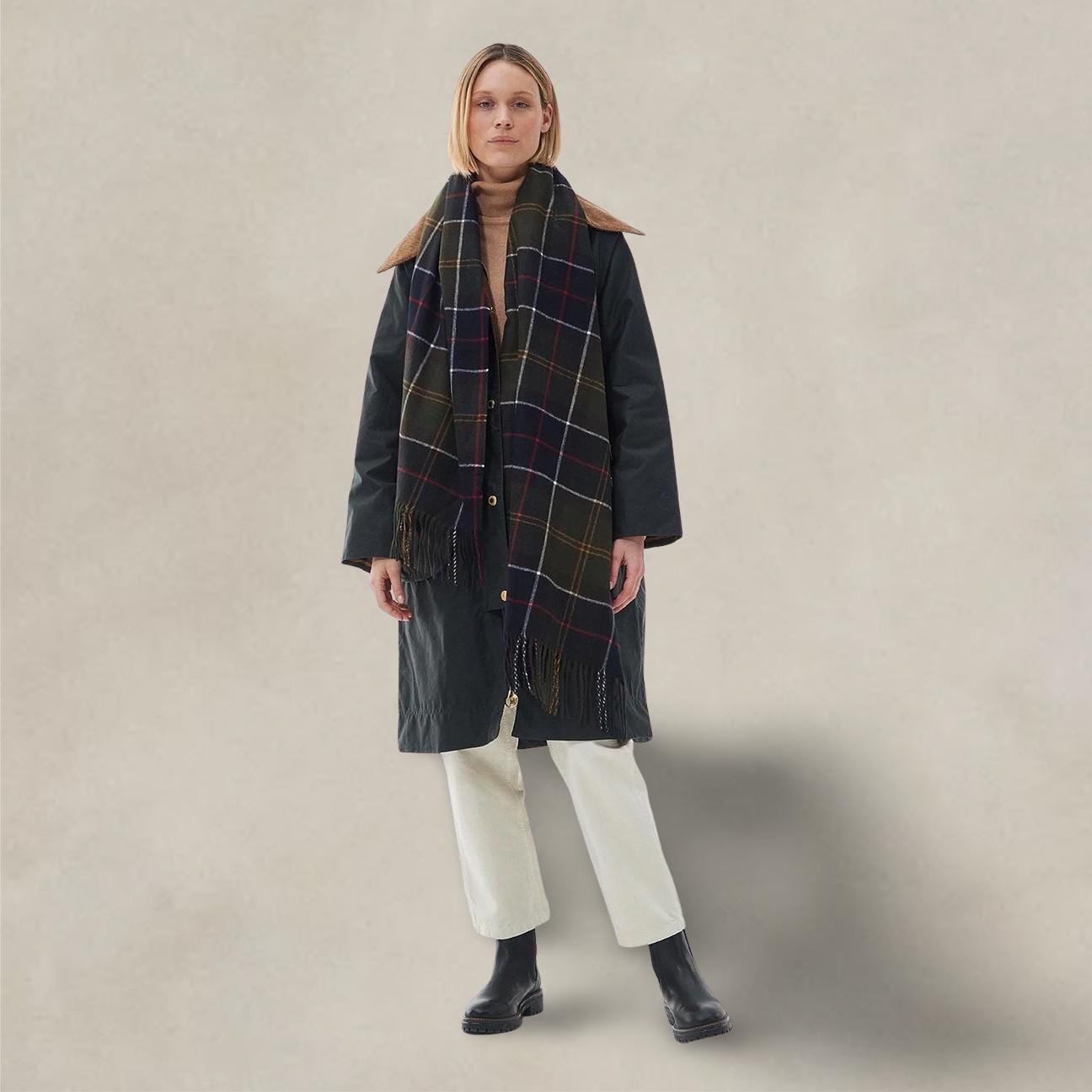 BARBOUR Sciarpa Stanway tartan Classic