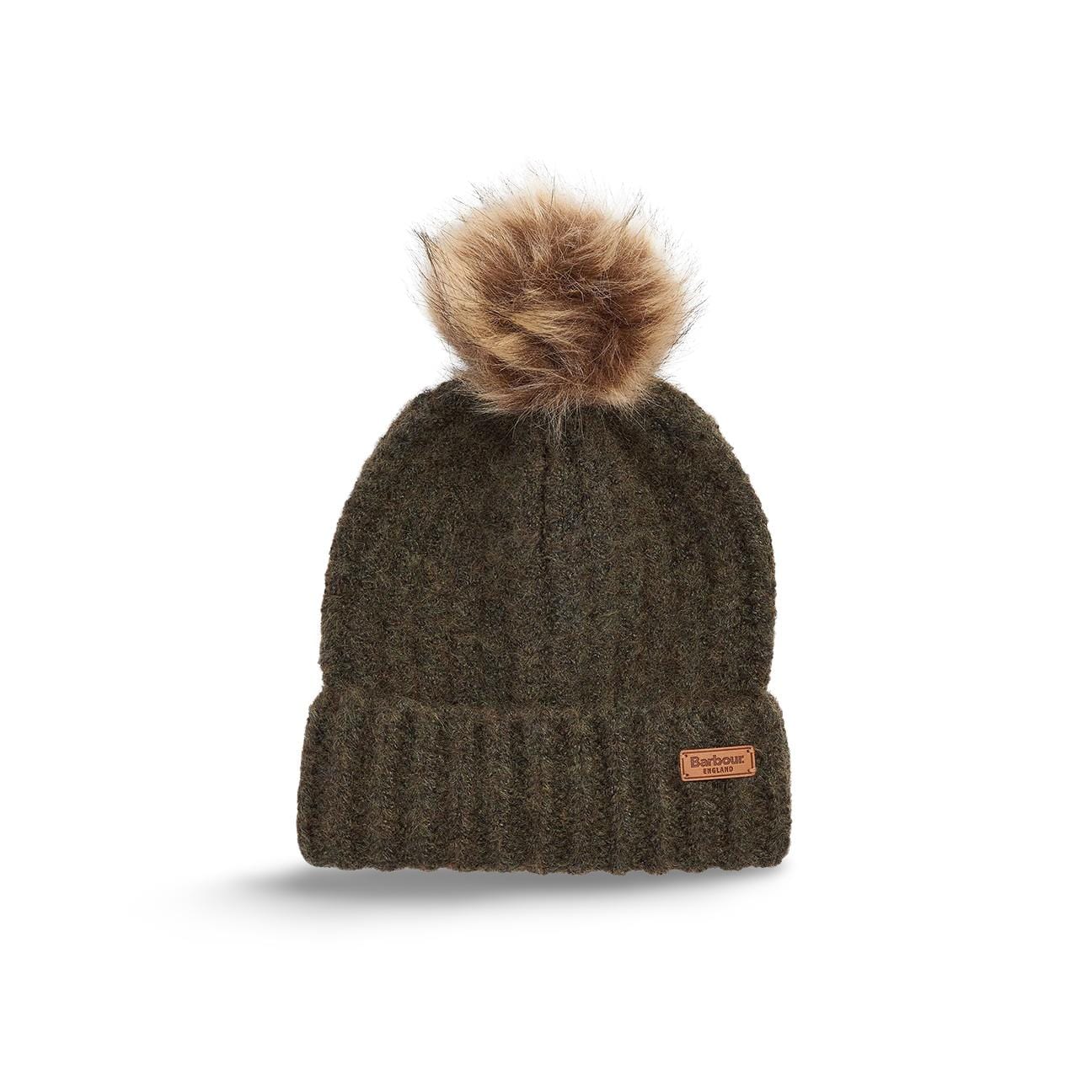 BARBOUR Set regalo berretto e sciarpa tartan Saltburn Loden