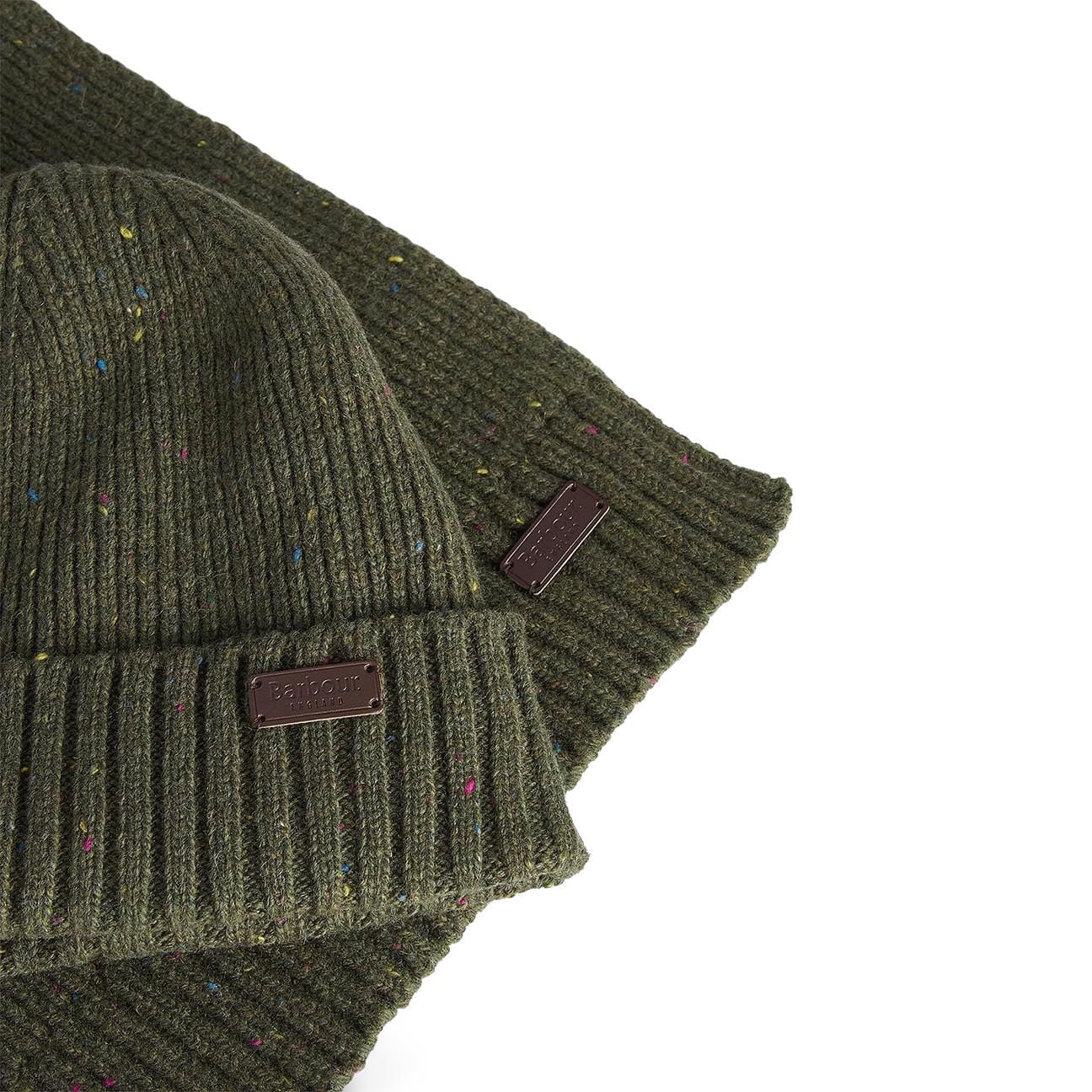 BARBOUR Set regalo Carlton Fleck Olive