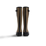 BARBOUR Stivali donna in gomma Leighton Military Brown