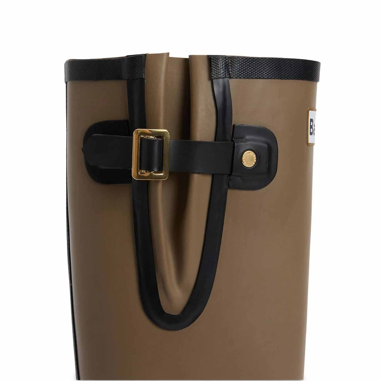 BARBOUR Stivali donna in gomma Leighton Military Brown