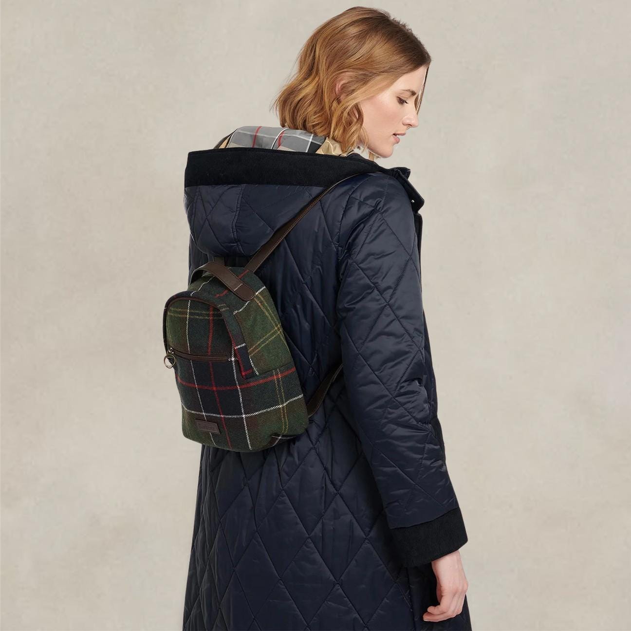 BARBOUR Zaino donna Caley Tartan