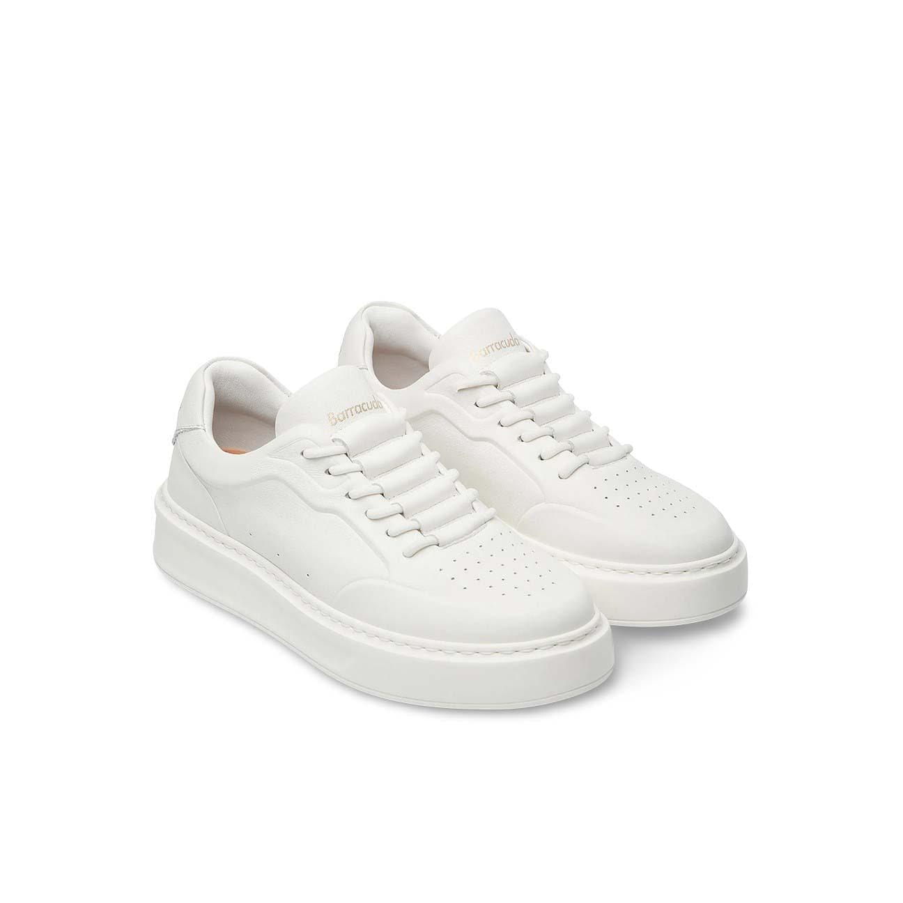 BARRACUDA Sneakeres uomo Phoenix in nappa Bianco