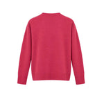 BE YOU Maglia donna girocollo in cashmere Lampone