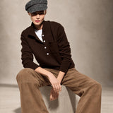 BE YOU Polo donna in cashmere Marrone