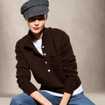 BE YOU Polo donna in cashmere Marrone