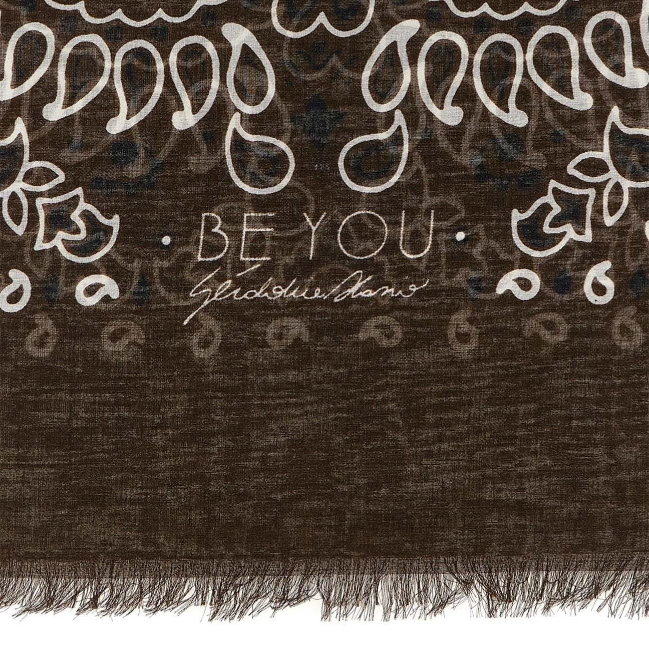 BE YOU Stola Bandana grande Marrone