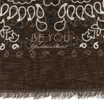 BE YOU Stola Bandana grande Marrone