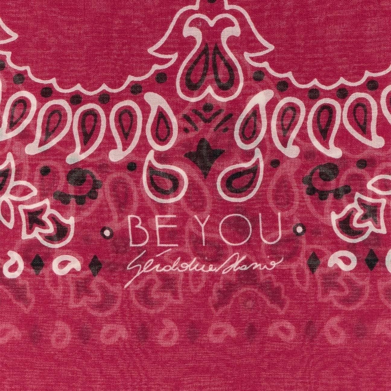 BE YOU Stola Bandana grande Verde Rosso