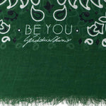BE YOU Stola Bandana media Verde