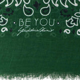 BE YOU Stola Bandana media Verde