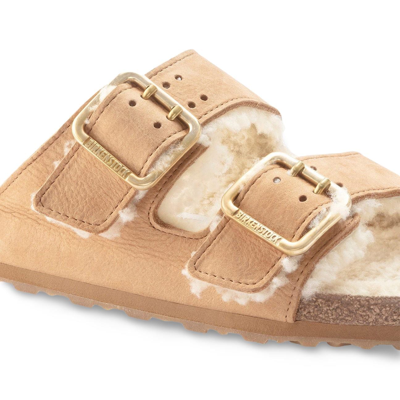 BIRKENSTOCK Arizona Bold Shearling Cognac