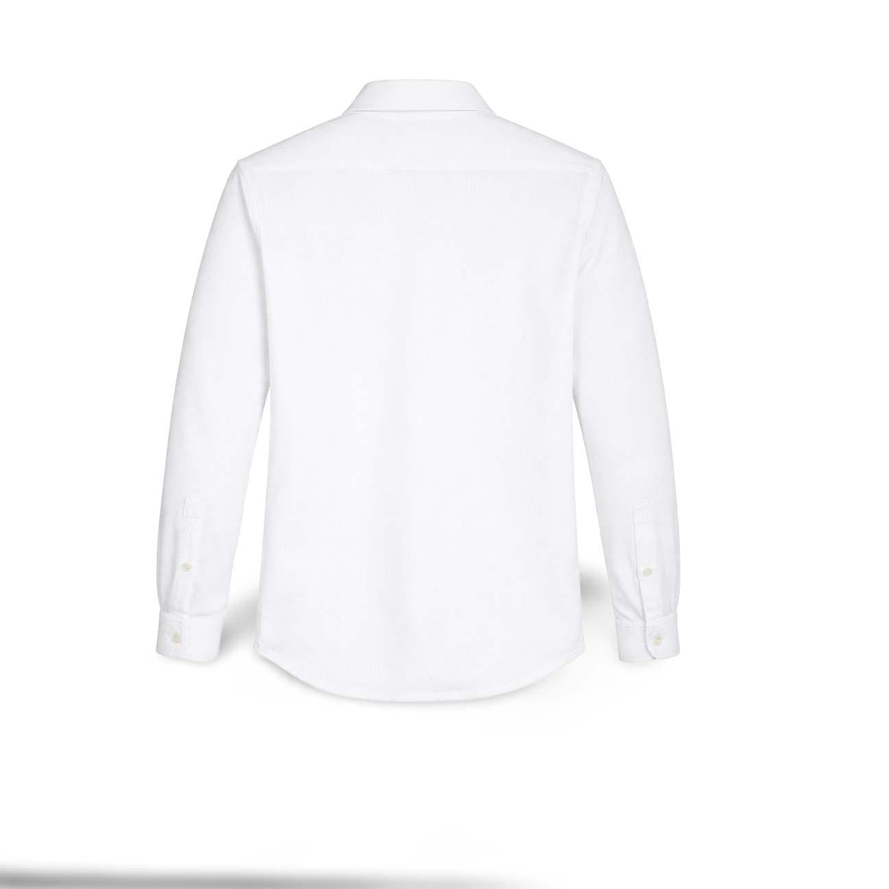 BL'KER Camicia uomo in piquet Bianco