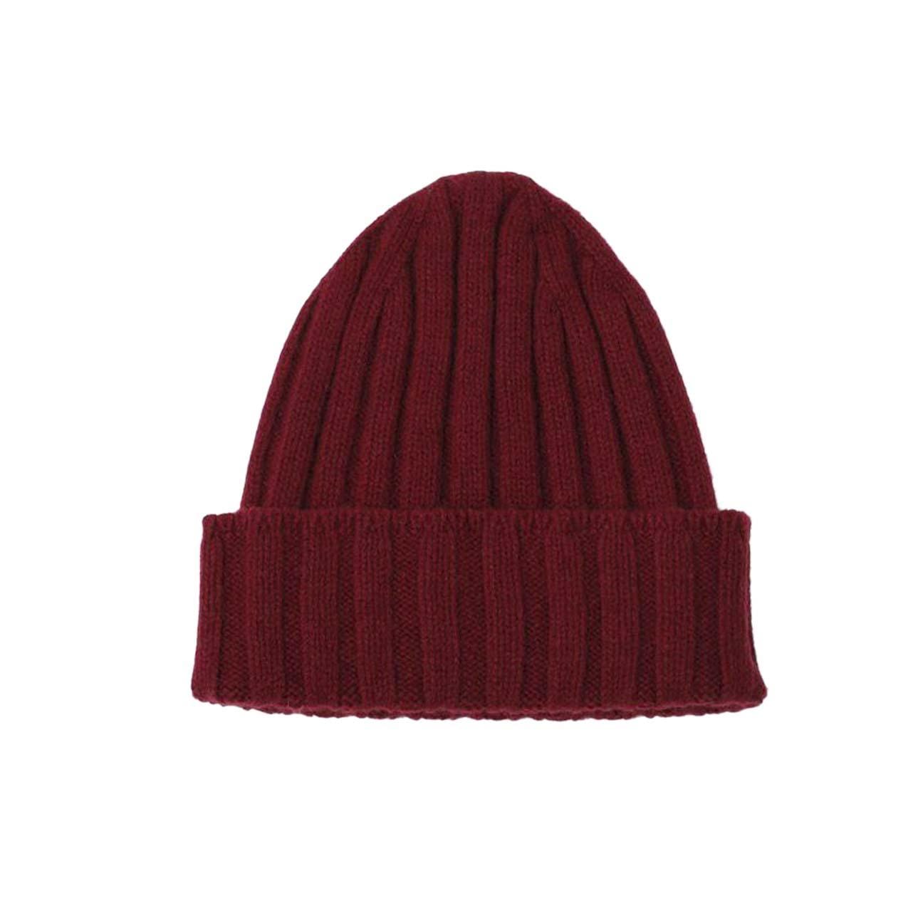 BL'KER Cappello in cashmere Bordeaux