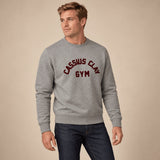 BL'KER Felpa uomo con grafica Grigio
