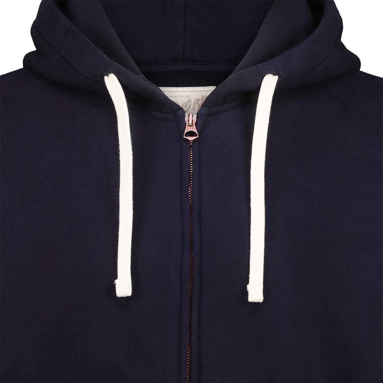 BL'KER Felpa uomo con zip e cappuccio Blue
