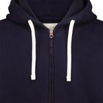 BL'KER Felpa uomo con zip e cappuccio Blue