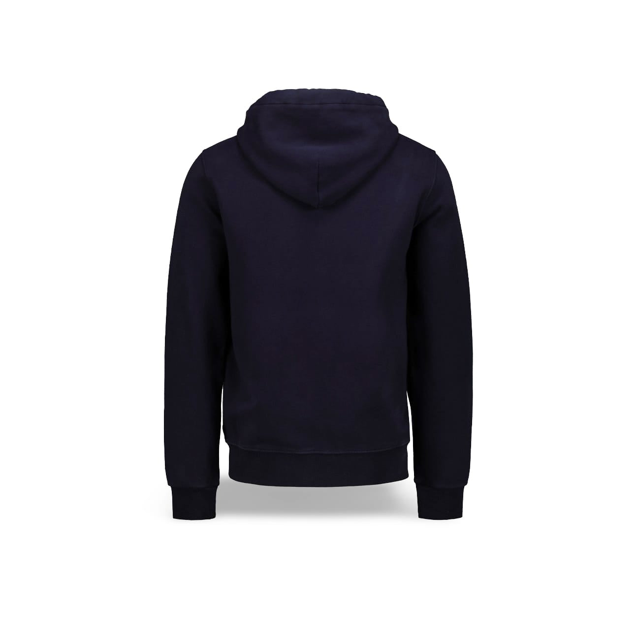 BL'KER Felpa uomo con zip e cappuccio Blue