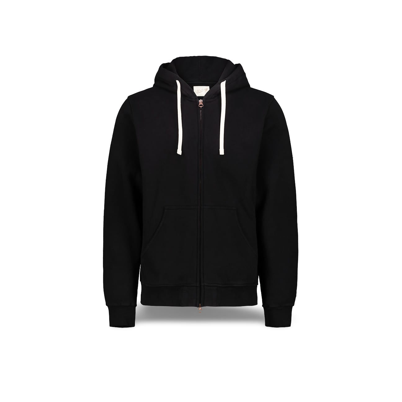 BL'KER Felpa uomo con zip e cappuccio Nero