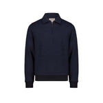 BL'KER Felpa uomo Maryland in cotone Blue Indigo