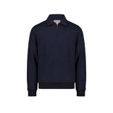 BL'KER Felpa uomo Maryland in cotone Blue Indigo