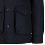 BL'KER Field Jacket uomo  in lana Blue