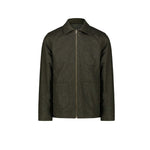 BL'KER Giacca uomo reversibile Elk in lana Donegal Verde Militare