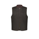 BL'KER Gilet reversibile in lana e nylon trapuntato Marrone