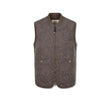 Gilet uomo in lana boiled Dark Brown