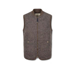 BL'KER Gilet uomo in lana boiled Dark Brown