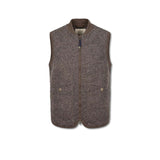 BL'KER Gilet uomo in lana boiled Dark Brown
