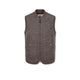 BL'KER Gilet uomo in lana boiled Dark Brown