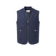 BL'KER Gilet uomo in lana boiled Navy