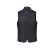Gilet uomo reversibile Owl in lana Donegal Blue